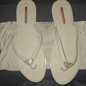 Authentic Prada Flip Flops